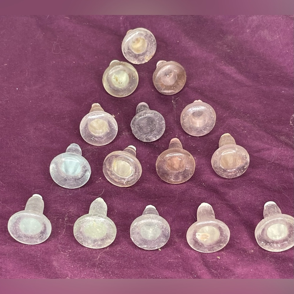 Antique glass bottle stoppers. Lot of 15